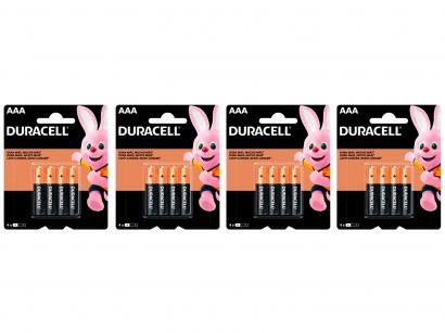 Kit com 16 Unidades de Pilha Alcalina AAA Duracell