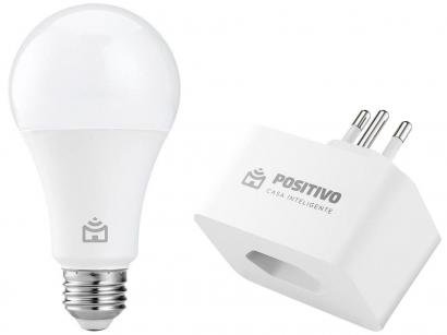 Tomada Inteligente Wi-Fi Positivo Smart Home - Smart Plug + Lâmpada Inteligente Positivo 9W