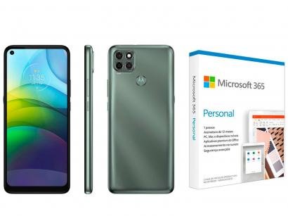 Smartphone Motorola Moto G9 Power 128GB Verde - Pacífico + Microsoft 365 Personal 1TB OneDrive
