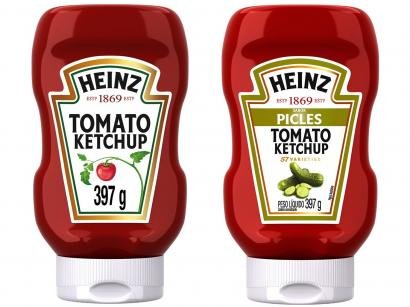 Kit Ketchup Heinz Picles 397g + Tradicional 397g