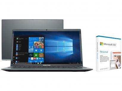 Notebook Positivo Motion Gray C4128E Intel Celeron - Dual-Core 128GB SSD + Microsoft 365 Personal