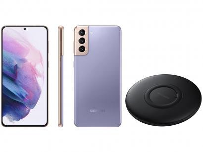 Smartphone Samsung Galaxy S21+ 128GB Violeta 5G - 8GB RAM + Carregador sem Fio Carga Rápida