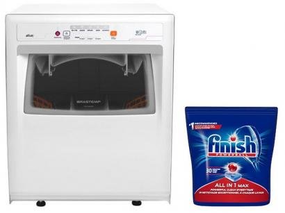 Lava-Louças Brastemp Ative! BLF08 AB - 8 Serviços + Detergente Finish Tabs 30 Unidades