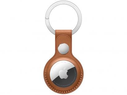 Chaveiro de couro para Apple AirTag - Castanho