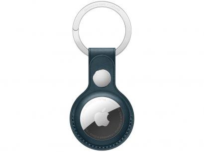 Chaveiro de couro para Apple AirTag - Azul-Báltico