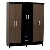 Guarda-Roupa Casal Clean 6 Portas 3 Gavetas