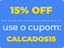 selo sobre a promoção CALCADOS15