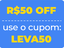 selo sobre a promoção LEVA50