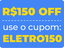 selo sobre a promoção eletro150cupom2101