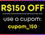 selo sobre a promoção cupom_150_1111