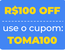 selo sobre a promoção selocupomtoma100