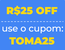 selo sobre a promoção cupomtoma25