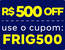 selo sobre a promoção FRIG500